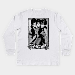 The Ronettes / Retro Style Fan Artwork Kids Long Sleeve T-Shirt